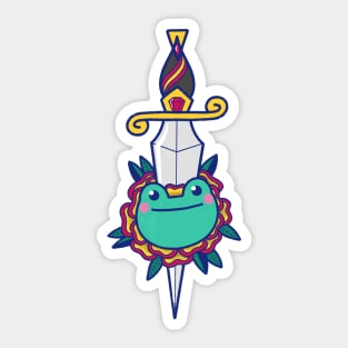 Frog Dagger Sticker